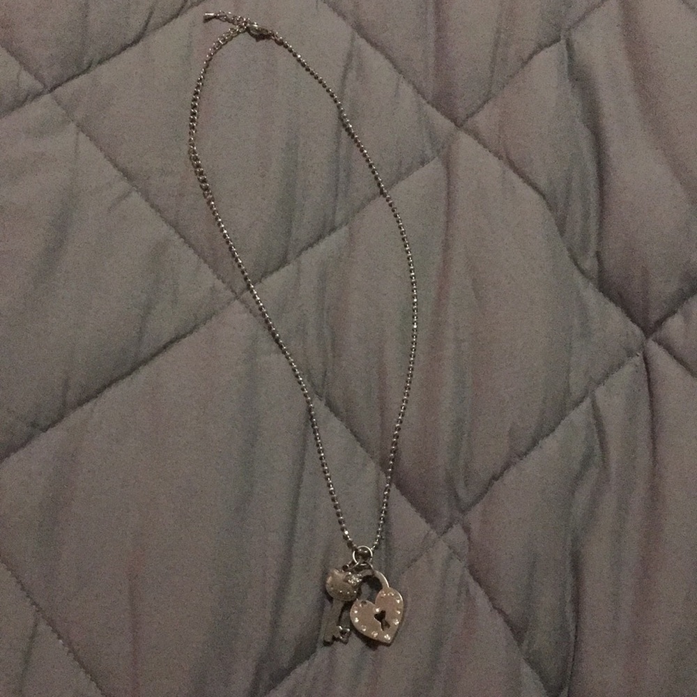 Hello Kitty Lock and Key Necklace